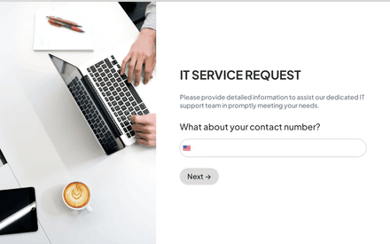 Phone form page preview