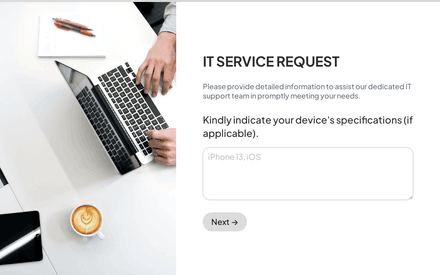 Device form page preview