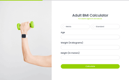 Calculator form page preview