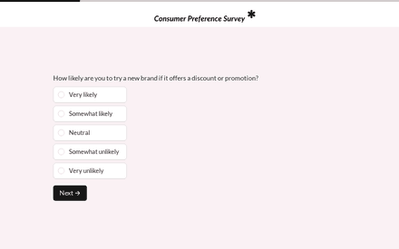Discount form page preview