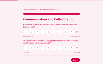 Communication form page preview