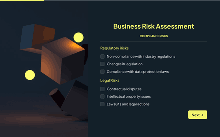 Compliance form page preview