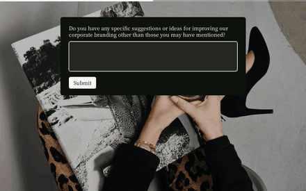 Comments form page preview