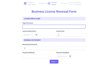 Details form page preview