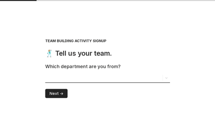 Department form page preview