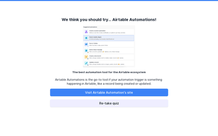Airtable Automations form page preview