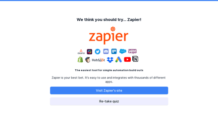 Zapier form page preview