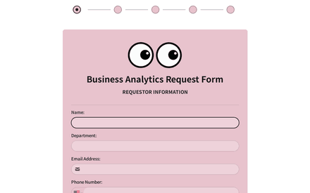 Info form page preview