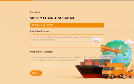 Risks form page preview