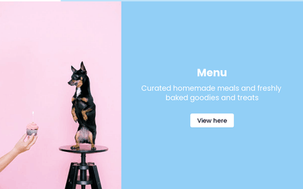 Menu form page preview