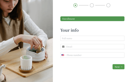 Info form page preview