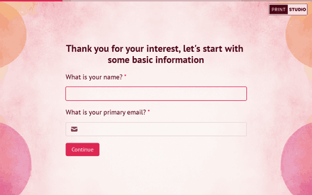 Introduction form page preview